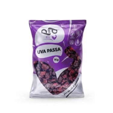 Imagem de 1kg De Uva Passa Preta Sem Semente Importada Argentina Pp - P&Amp