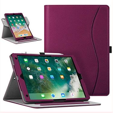 Imagem de Capa Fintie para iPad Air (3ª geração) 10,5" 2019 / iPad Pro 10,5" 2017 - [proteção de canto] capa de suporte inteligente giratória 360 graus com bolso, suporte de lápis, hibernar/despertar automáti
