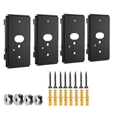 Imagem de Yaotieci (Pacote com 4) Suporte de parede para Bose SlideConnect UB-20 Series II, UFS-20, WB-50, Lifestyle 525 535 III/ 600, Soundtouch 300/520, CineMate 520 com kit de parafusos