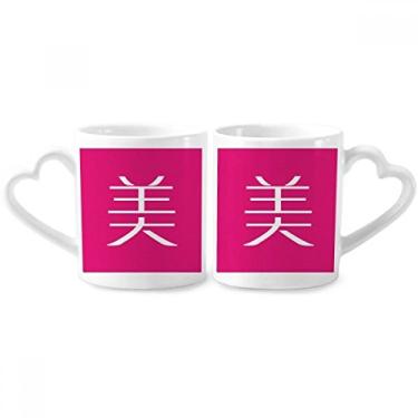 Imagem de Conjunto de canecas de porcelana para casais, chinesas, bonitas, chinesas, chinesas, copo,