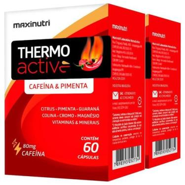 Imagem de 2 Caixa Thermo Active 60Cps Maxinutri