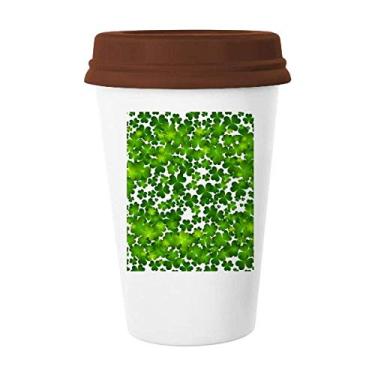 Imagem de Caneca de cerâmica Four Leaf Ireland St Patrick's Day Caneca de café bebendo vidro cerâmica copo
