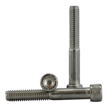 Imagem de Parafusos de cabeça de soquete de aço inoxidável 5/16-18 x (5/8" a 3" disponíveis), rosca completa, unidade sextavada, aço inoxidável 18-8, rosca grossa, 5/16-18 x 2-1/4