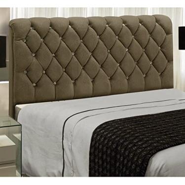 Imagem de Cabeceira Box Queen Luxúria 160 cm Suede Bege 1301 JS Móveis
