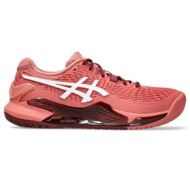Imagem de Tênis Asics Gel Resolution 9 Rosa Bordô e Branco-39