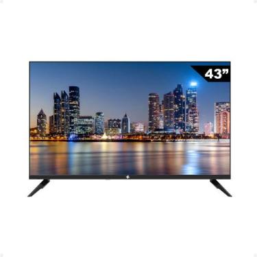 Imagem de Smart Tv Preto 43 Hd Conversor Digital Tronos