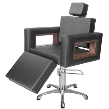 Imagem de Cadeira Poltrona de Cabeleireiro Lisboa Ap Preto Facto