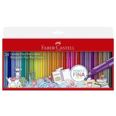 Imagem de Caneta Fine Pen Colors 0.4mm Com 24 Cores - Faber Castell - Faber-Cast
