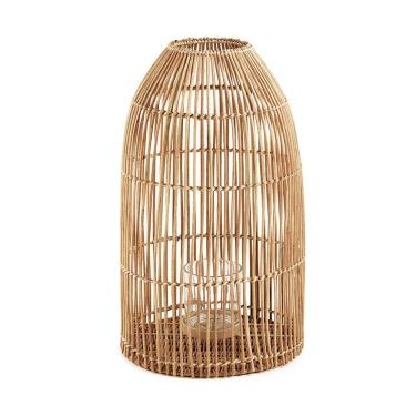 Imagem de Lanterna Decorativa em Rattan 50x30 cm - D`Rossi