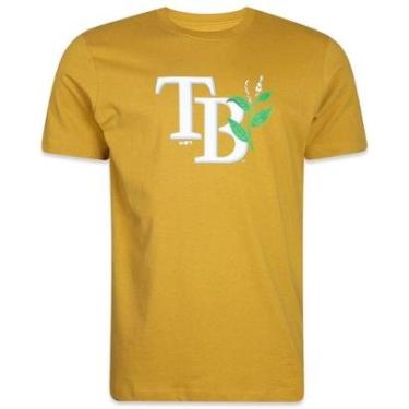 Imagem de Camiseta New Era Tampa Blue Rays MLB Rooted Nature Mostarda-Masculino