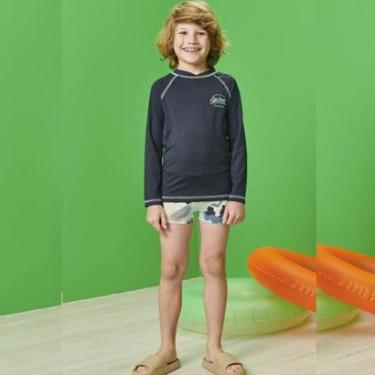 Imagem de Conjunto Infantil Menino Verão Camiseta e Sunga em Malha UV Dry com Proteção UV 50+  Luc.boo-Masculino