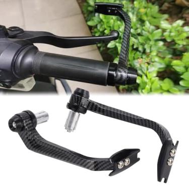 Imagem de Duobeisi Par de protetores de alavanca de alumínio CNC para motocicleta, design de carbono para DUKE 125 200 250 390 690 990 1090 1190 1290 2013-2019. (preto)