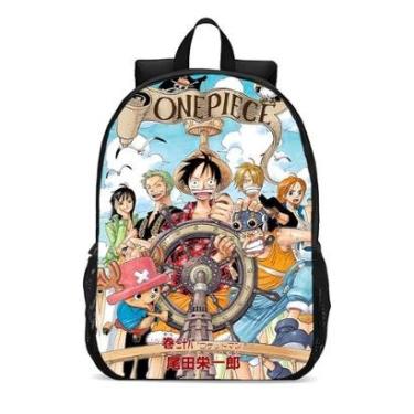 Imagem de MOCHILA ESCOLA INFANTIL JUVENIL ANIME ONE PIECE-Unissex