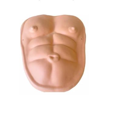 Imagem de Fantasia Barriga sarada tanquinho adulto leve não esquenta para fantasia de festas eventos brincadeira