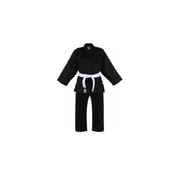 Imagem de Kimono Infantil Reforçado Judo Jiu-Jitsu, Haganah, Preto, M2