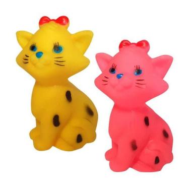 Imagem de Brinquedo Napi Mordedor Gato com Laço para Cães - Cores Sortidas