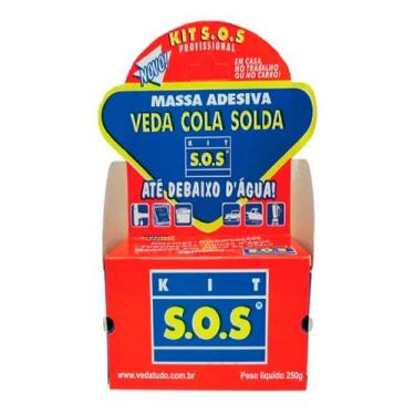 Imagem de Kit Sos Massa Adesiva Vedatudo 250g - SOS250