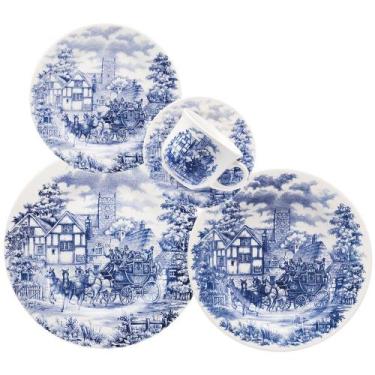 Imagem de Aparelho de Jantar e Chá Donna Cena Inglesa 20 peças - Biona 100969