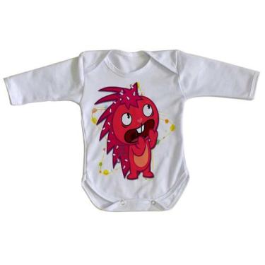 Imagem de body nenê criança roupa bebê manga longa  Happy Tree Friends Flakey - 