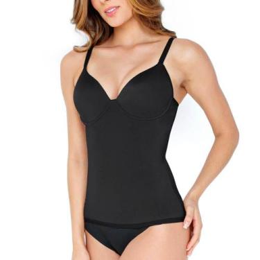 Imagem de Camiseta Modeladora Dilady 302702 Alta Compressão, Preto, 44