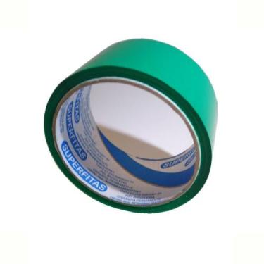 Imagem de Kit 8 un Fita Adesiva 45mm X 40m Verde - Durex Largo - Super Fitas