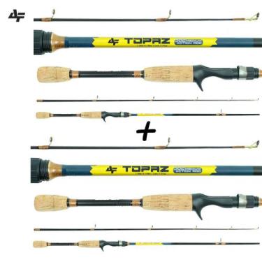 Imagem de 2 Varas Para Carretilha Albatroz Topaz 5"6" (1,68m) 6-12Lb TPZ562M - 2