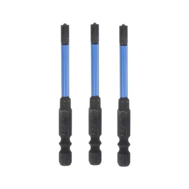 Imagem de HARFINGTON 3 peças de chaves de fenda Phillips FPH1 6,6 cm de comprimento 1/10.2 cm haste sextavada S2 Aço Magnético Flat Cross Head Eletricista Bit