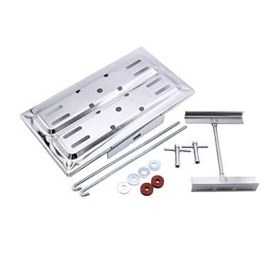 Imagem de 1 CONJUNTO SHLPDFM Suporte de bandeja de bateria de aço inoxidável kit de bandeja de bateria com parafusos de porca T ganchos J, manter, arruelas, universal serve para corrida de hot rod de rua