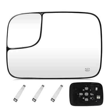 Imagem de Youxmoto - Espelho de vidro aquecido do lado esquerdo do motorista, substituição para Dodge Ram 1500 2500 3500 2005, espelho retrovisor convexo de ponto cego com suporte traseiro substitui 5161011Aa