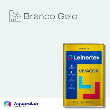 Imagem de Vivacor Acrílica Leinertex Fosco 18L, BRANCO GELO