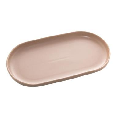 Imagem de Travessa Porcelana Oval Nordica Cinza Matt 30x17x3cm - Bon Gourmet