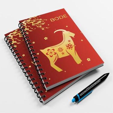 Imagem de Caderno Universitário 96fls Horóscopo Chinês Bode - Premium