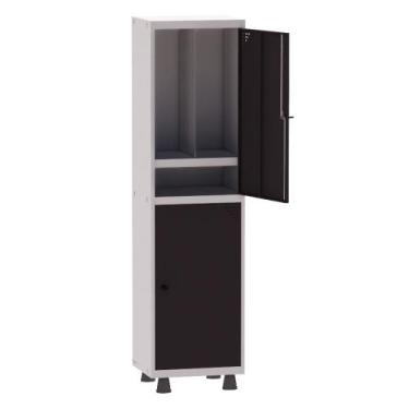 Imagem de Armário Guarda Volume Locker Roupeiro Insalubre 1 Vão 02 Portas Com Pr