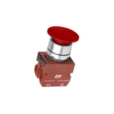 Imagem de Botão Easy Cogumelo Pulso 22mm - UP Electronic, Vermelho