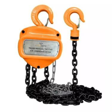 Imagem de Talha Manual 1 Tonelada KingNote Com Elevação 1000kg Corrente 5 Metros