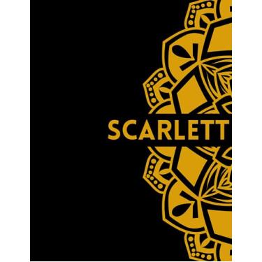 Imagem de Scarlett: Agenda Mensuel 2023-2024 Personnalisable de 12 mois pour Faciliter la Planification de Chaque Mois comme Ideé Cadeau d'anniversaire personnalisé pour le prénom Scarlett