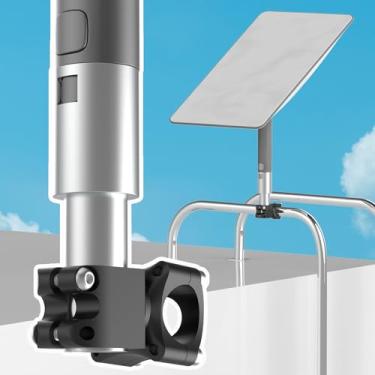 Imagem de Suporte Starlink de liga de alumínio com adaptador de tubo para trailer, suporte de carga de 90 kg, faixa de instalação de 2,5 a 3 cm para escada/rack de carro/mastro/teto/SUV/externo