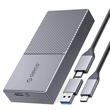 Imagem de ORICO Gabinete Ssd M.2 Nvme 40 Gbps Pcie3.0X4 Adaptador de Alumínio Usb Tipo C, Nvme 2280 M-Key(Chave B + M) Estojo de Unidade de Estado Sólido Externo, Compatível com Thunderbolt 3/4 Usb3.2/3.1/3.0/T