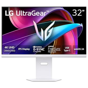 Imagem de LG Monitor de jogos 32G810SA-W 81.3 cm Ultragear 4K UHD (3840 x 2160) IPS, 144Hz, 1ms, compatível com NVIDIA G-Sync, AMD FreeSync Premium, VESA DisplayHDR 400, HDMI, DisplayPort, USB Type-C, branco