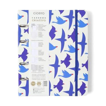 Imagem de CADERNO CRIATIVO ARGOLADO LITORAL PAUTADO 17X24 REVOADA OFF WHITE