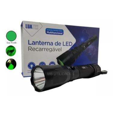 Imagem de Lanterna de led profissional t6 verde - LUATEK