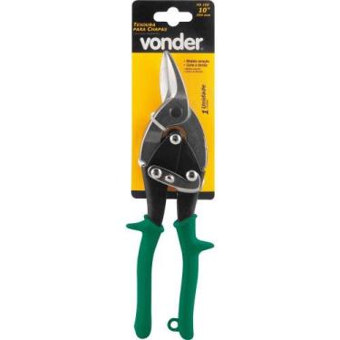 Imagem de Tesoura para chapas aviação 10" direita aço carbono para chapa 1,0mm v