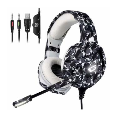 Imagem de Headset K5 Camouflage Gamer Profissional Multiplataforma V.7.1