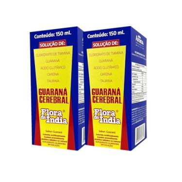 Imagem de Kit 2x Guaraná Cerebral Flora da Índia Xarope 150ml, Suplemento Alimentar
