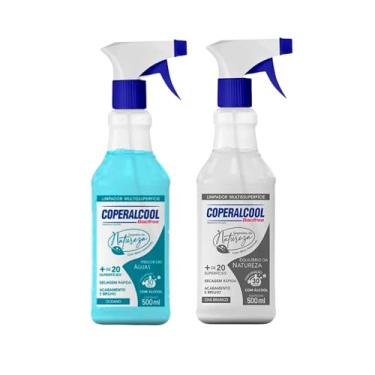 Imagem de Coperalcool Limpador Multissuperfícies Kit 2 Unidades (Chá Branco + Oceano) - Limpeza, Aromaterapia, Não Agride a Pele