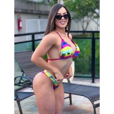 Imagem de Biquini Modelador Empina Bumbum Perfeito Estilo Cortininha Com Bojo Li