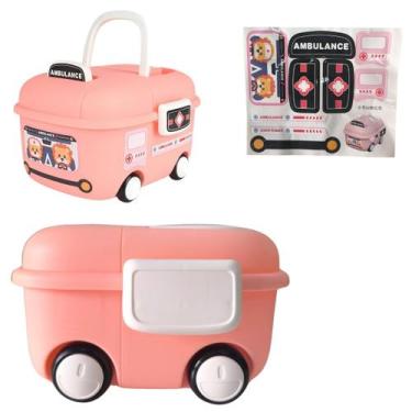 Imagem de Caixa Organizadora de Brinquedos Maleta Infantil C/ Rodinhas - Inter, 