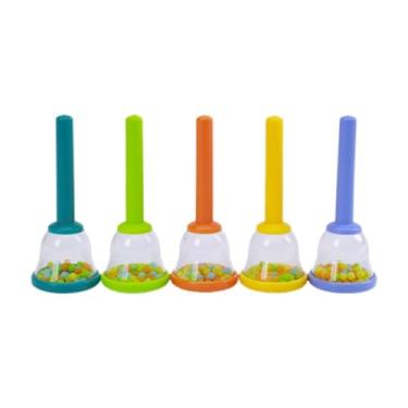 Imagem de Almencla 5x Kids Hand Bell Sand Colorido Hand Percussion Sinos para Suprimentos de Festa