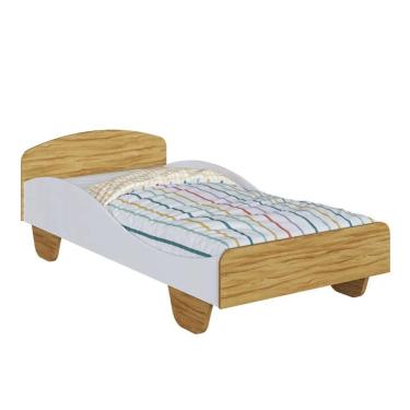 Imagem de Cama Solteiro Moveis Peroba Sol MDF 