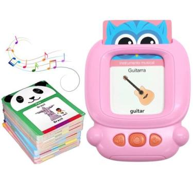 Imagem de Cardkids Educação infantil Aprender Ler Inglês 224 Palavras Rosa - Toy